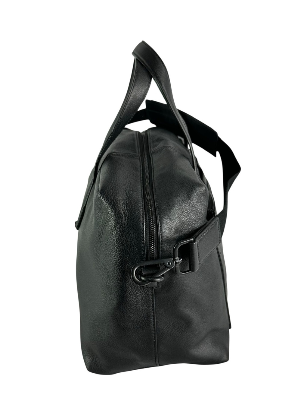 Genuine AWAY The Everywhere Bag Black Leather Travel Bag Weekender Carry On - Picture 7 of 15